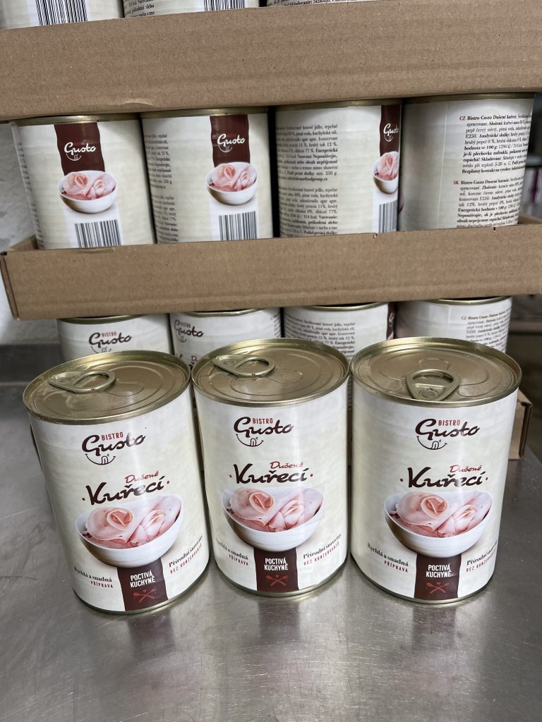 Canned food for humans Bistro Gusto first batch