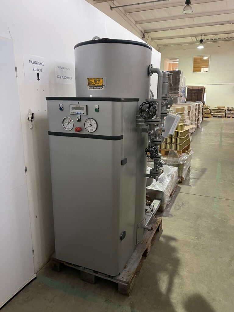 We have purchased a new steam generator for the second boiler room!
