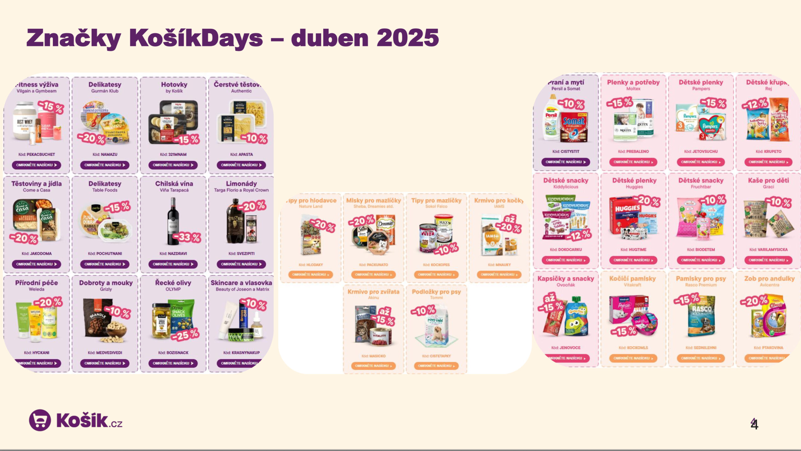 Košík nás zařadl do kampaně Košík Days na srpen 2025