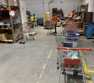 Nové úzké hrdlo na skladě – balení